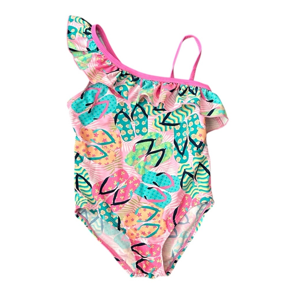 Floatimini Pink and Blue Kids Swim One Piece